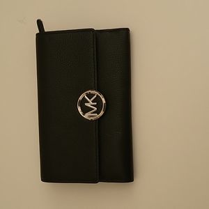 Michael kors leather weallet, black New